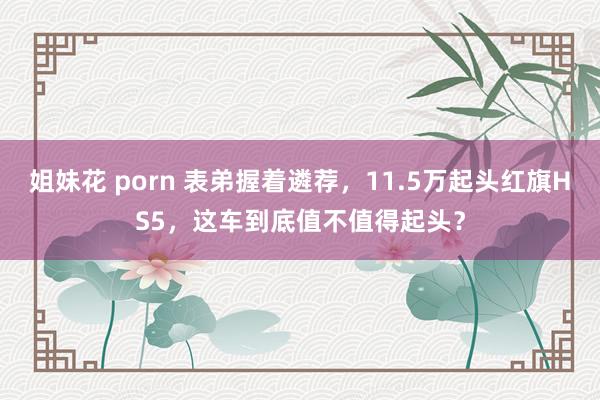 姐妹花 porn 表弟握着遴荐，11.5万起头红旗HS5，这车到底值不值得起头？
