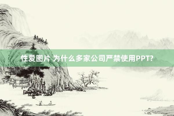性爱图片 为什么多家公司严禁使用PPT?