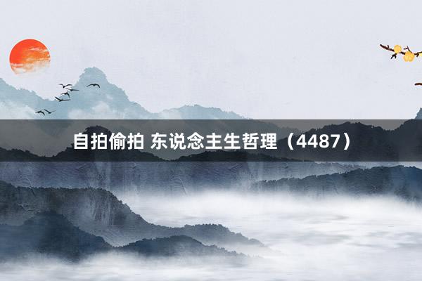 自拍偷拍 东说念主生哲理（4487）